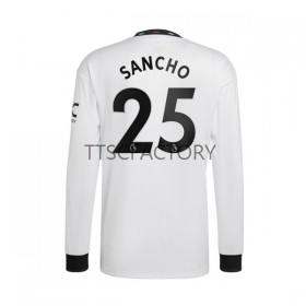 Manchester United Jadon Sancho 25 Fodboldtrøjer Udebanesæt 2022/23 Langærmet